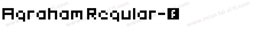 Agraham Regular字体转换